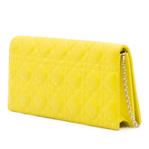 Lambskin Cannage Lady Dior Wallet On Chain